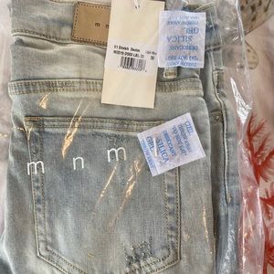 MNML Men’s X1 Stretch Denim Light Blue Size 30